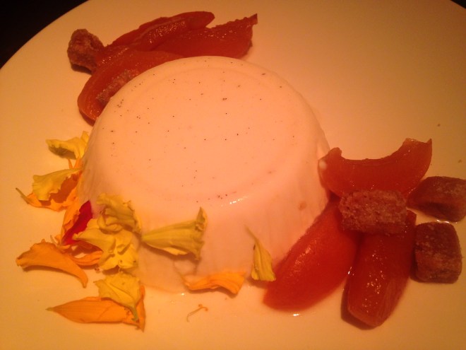 Vanilla Panna Cotta with Roasted Apricots